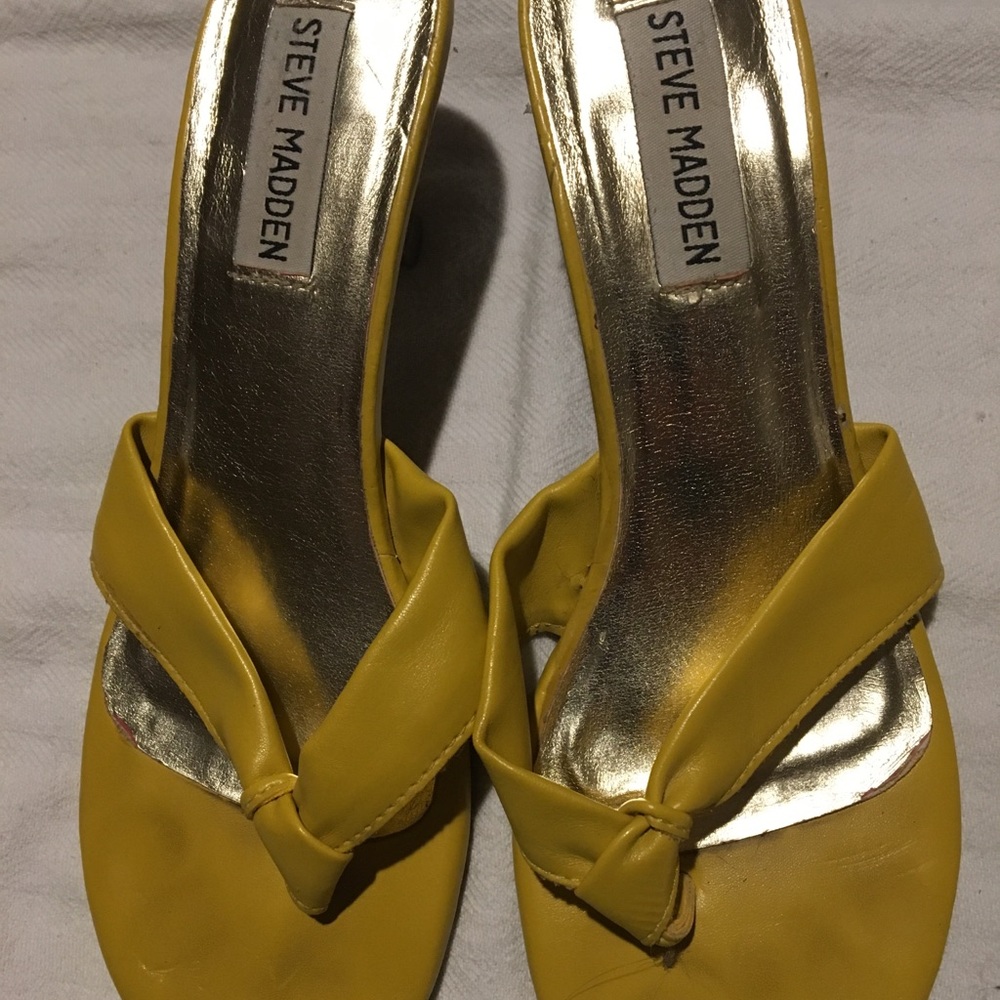 Steve Madden Yellow Sandals
